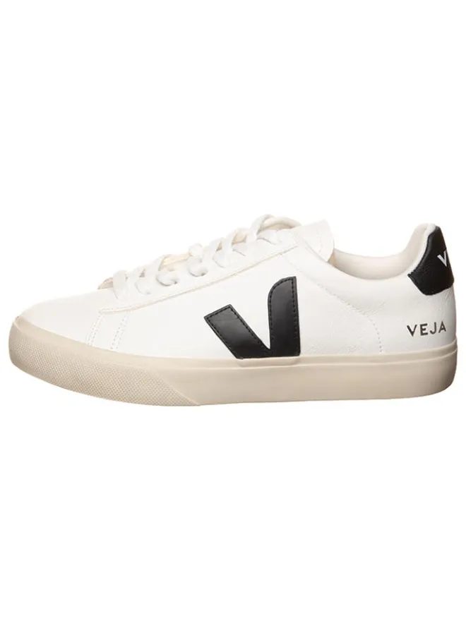 Veja Sneakers^Leder-Sneakers "Campo" in Weiß/ Schwarz