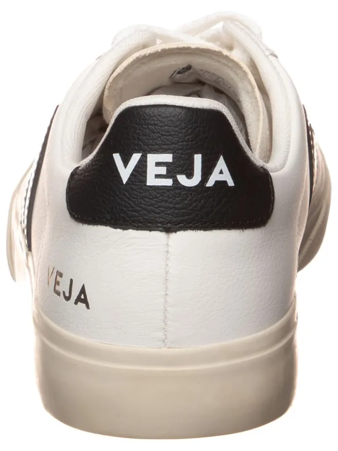 Veja Sneakers^Leder-Sneakers "Campo" in Weiß/ Schwarz