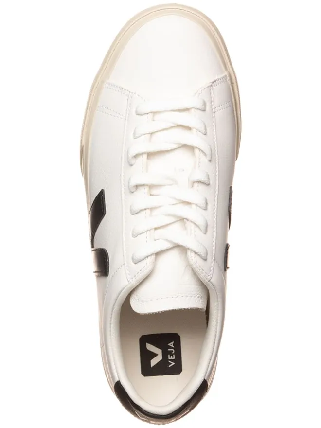 Veja Sneakers^Leder-Sneakers "Campo" in Weiß/ Schwarz