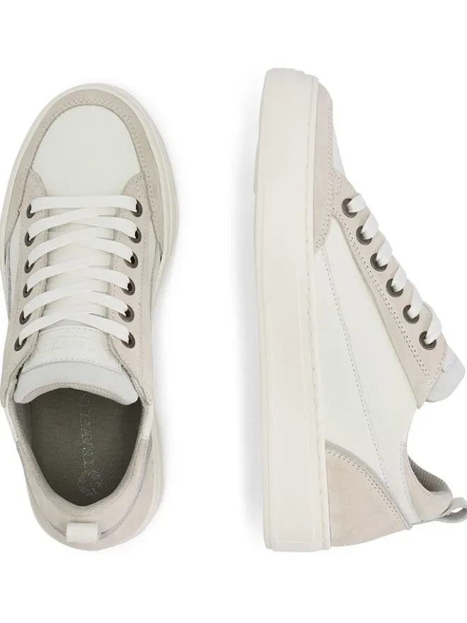 TRAVELIN' Sneakers^Leder-Sneakers "Caris" in Weiß/ Beige
