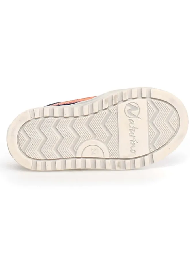 Leder-Sneakers "Ceonia" in Blau/ Orange>Naturino Outlet