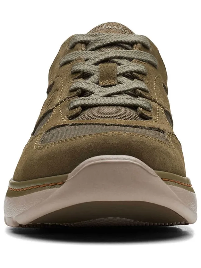 Leder-Sneakers "Chart Lite" in Oliv>Clarks Online