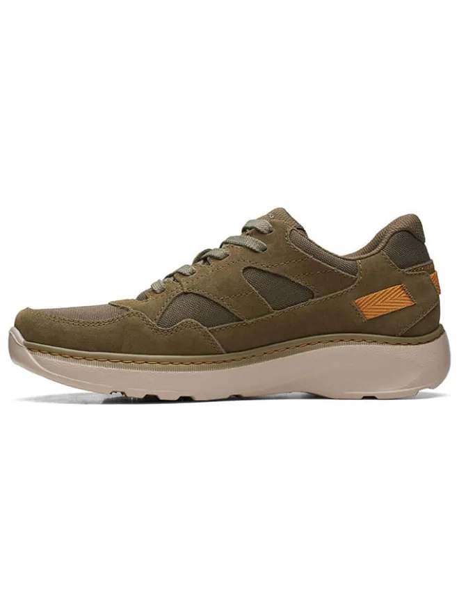 Leder-Sneakers "Chart Lite" in Oliv>Clarks Online