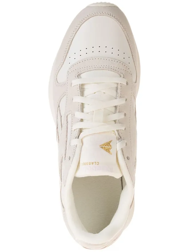 Leder-Sneakers "Classic Leather" in Creme>Reebok Outlet