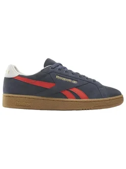 Leder-Sneakers "Club C Grounds" in Dunkelblau/ Rot>Reebok Hot