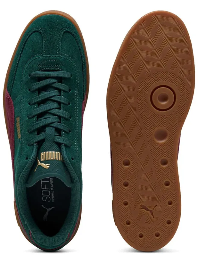 Leder-Sneakers "Club II Era" in Grün/ Lila>Puma