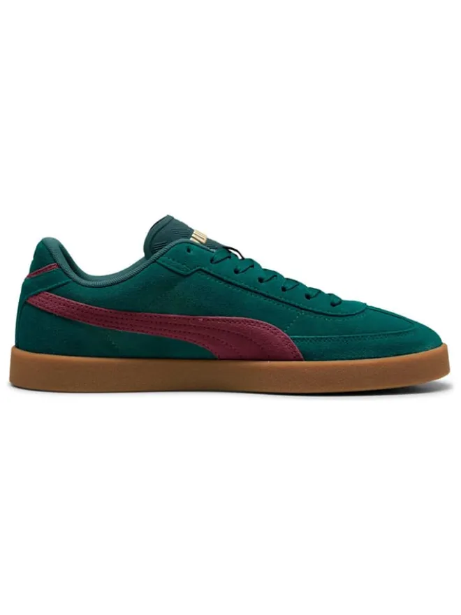 Leder-Sneakers "Club II Era" in Grün/ Lila>Puma