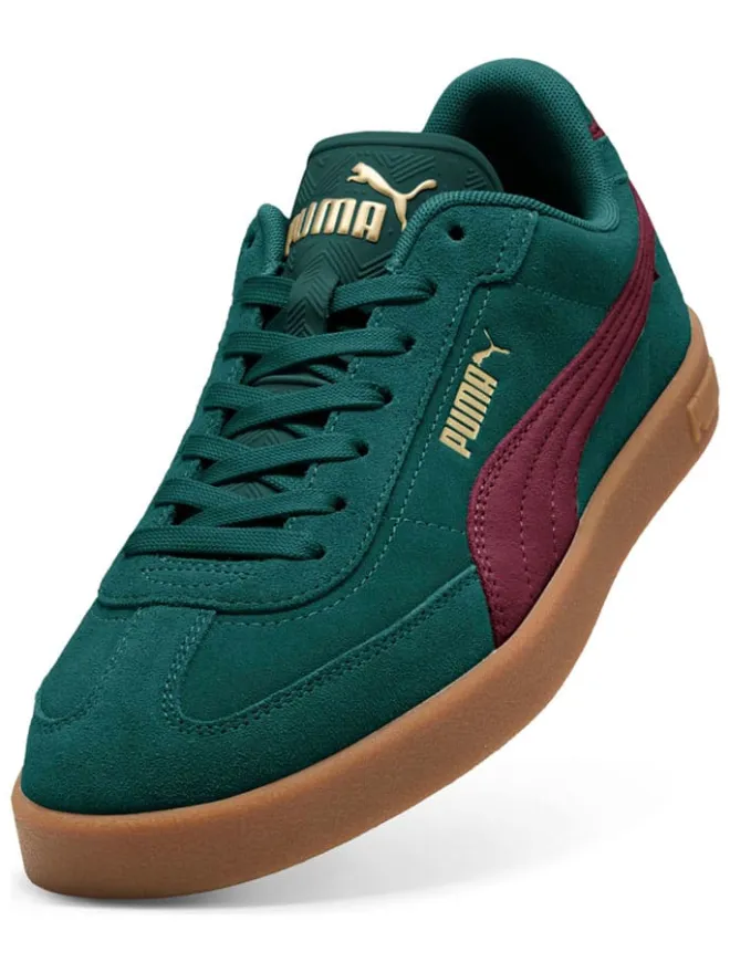 Leder-Sneakers "Club II Era" in Grün/ Lila>Puma