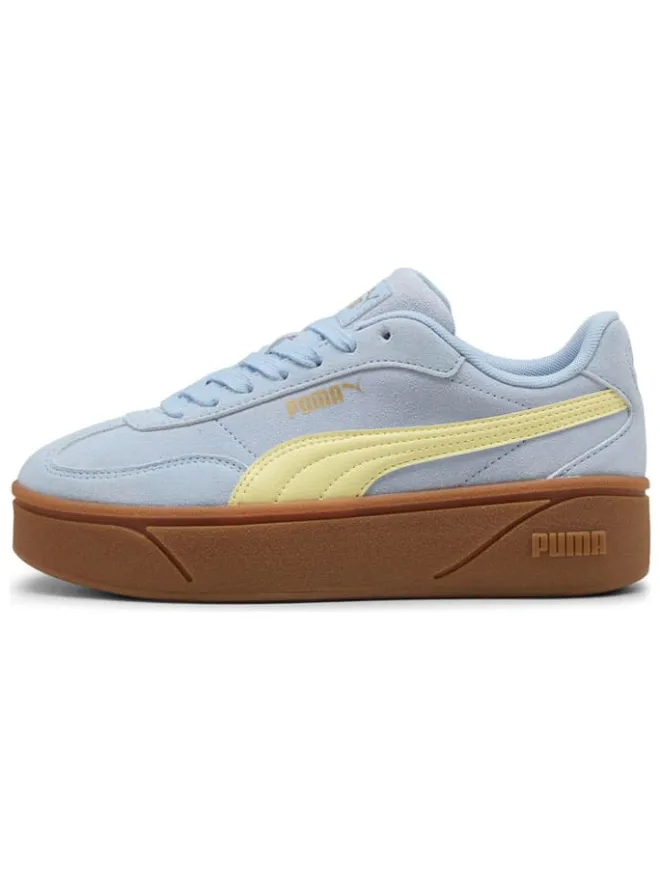 Leder-Sneakers "Club II Era" in Hellblau/ Gelb>Puma Discount