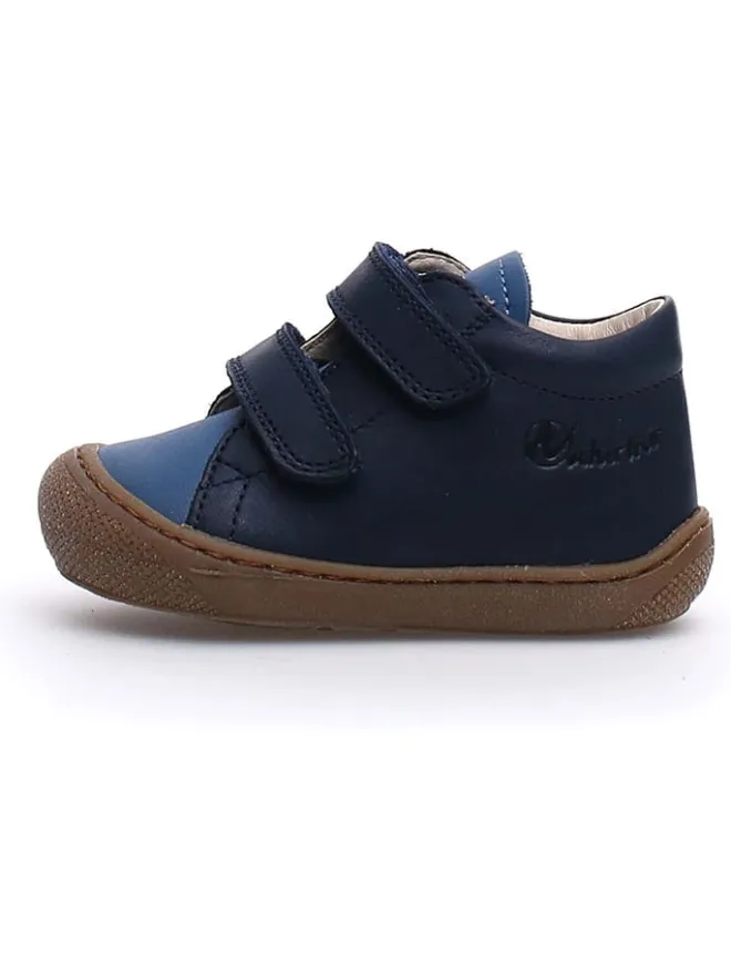 Naturino Sneakers^Leder-Sneakers "Cocoon in Dunkelblau/ Blau