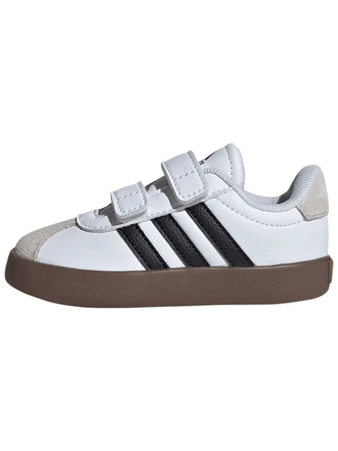 Leder-Sneakers "Court 3.0" in Weiß/ Schwarz>adidas Discount