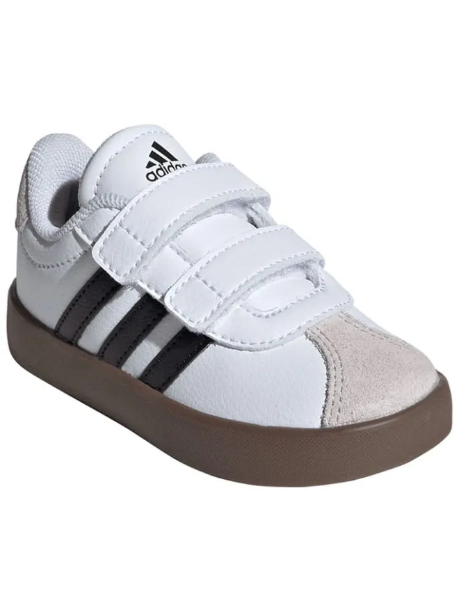Leder-Sneakers "Court 3.0" in Weiß/ Schwarz>adidas Discount