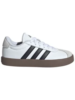 Leder-Sneakers "Court 3.0" in Weiß/ Schwarz>adidas Outlet