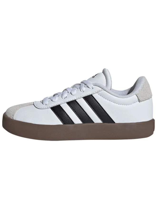 Leder-Sneakers "Court 3.0" in Weiß/ Schwarz>adidas Outlet