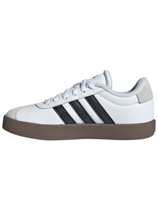 Leder-Sneakers "Court 3.0" in Weiß/ Schwarz>adidas Outlet