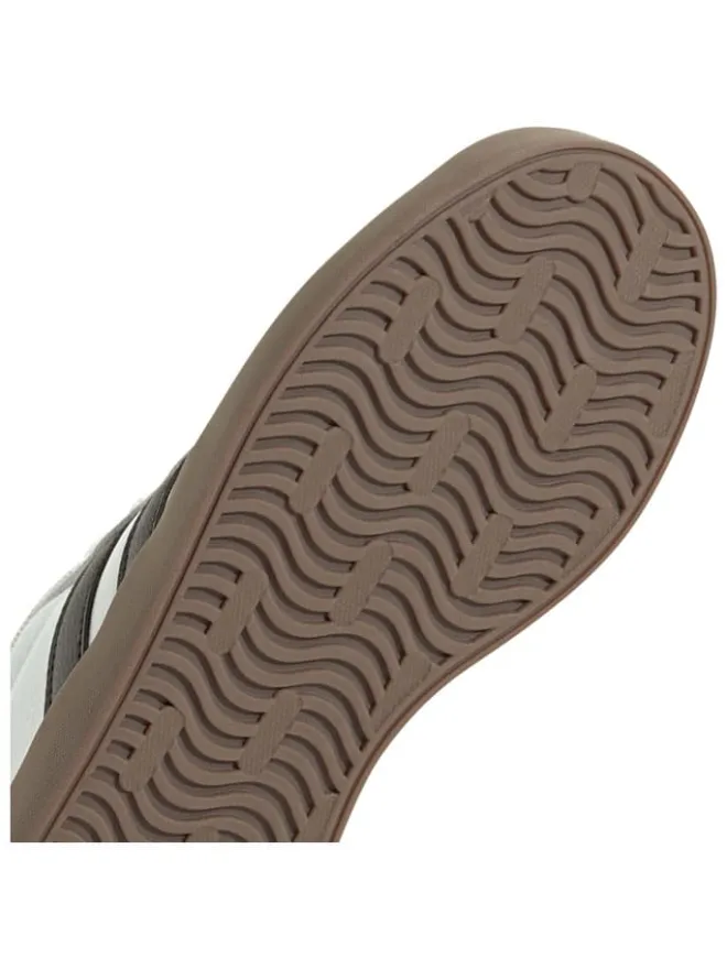 Leder-Sneakers "Court 3.0" in Weiß/ Schwarz>adidas Outlet