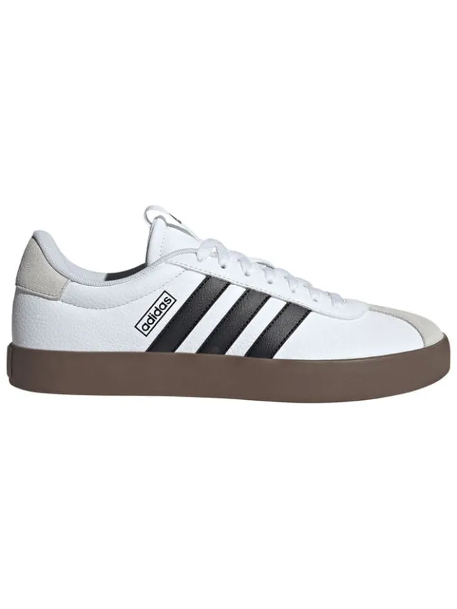 adidas Sneakers^Leder-Sneakers "Court 3.0" in Weiß/ Schwarz/ Beige