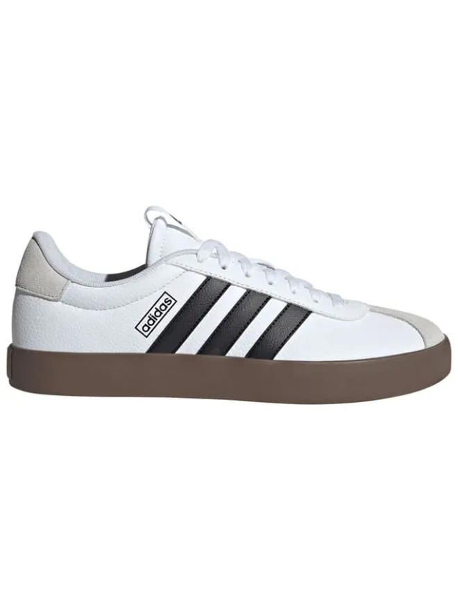 adidas Sneakers^Leder-Sneakers "Court 3.0" in Weiß/ Schwarz/ Beige