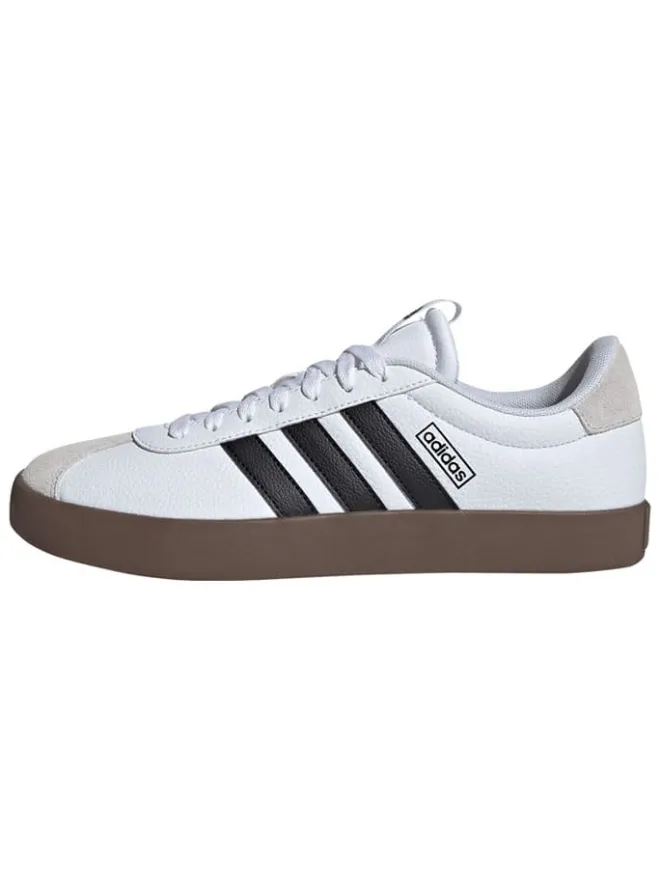 adidas Sneakers^Leder-Sneakers "Court 3.0" in Weiß/ Schwarz/ Beige