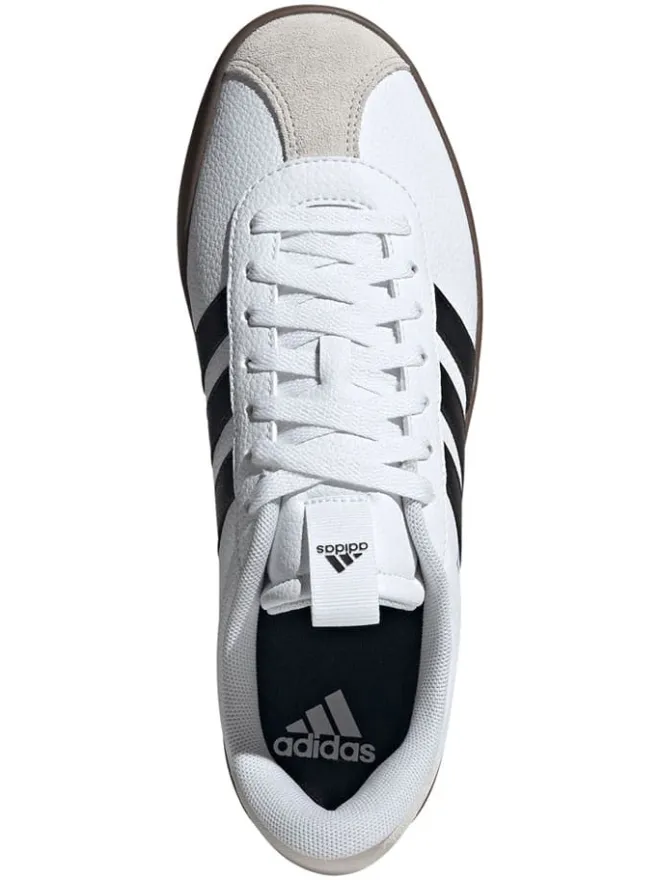 adidas Sneakers^Leder-Sneakers "Court 3.0" in Weiß/ Schwarz/ Beige