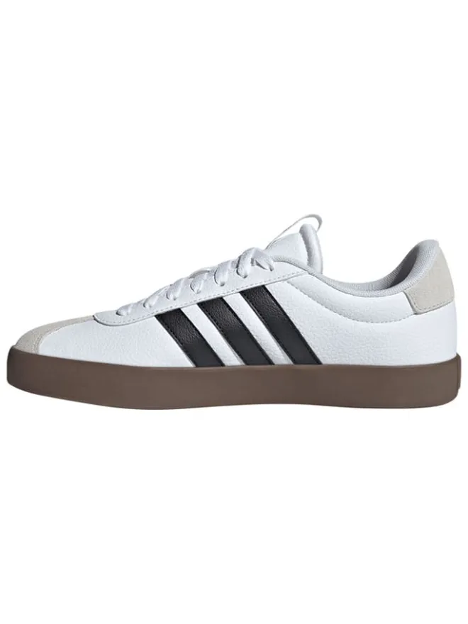 adidas Sneakers^Leder-Sneakers "Court 3.0" in Weiß/ Schwarz/ Beige