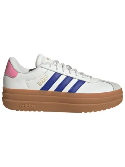 Leder-Sneakers "Court Bold" in Weiß/ Rosa/ Blau>adidas Hot