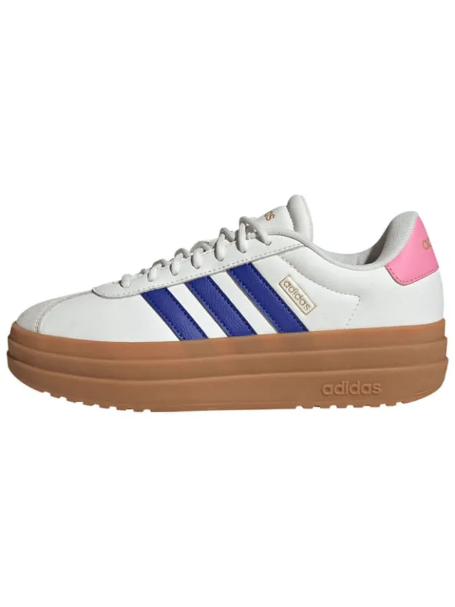 Leder-Sneakers "Court Bold" in Weiß/ Rosa/ Blau>adidas Hot