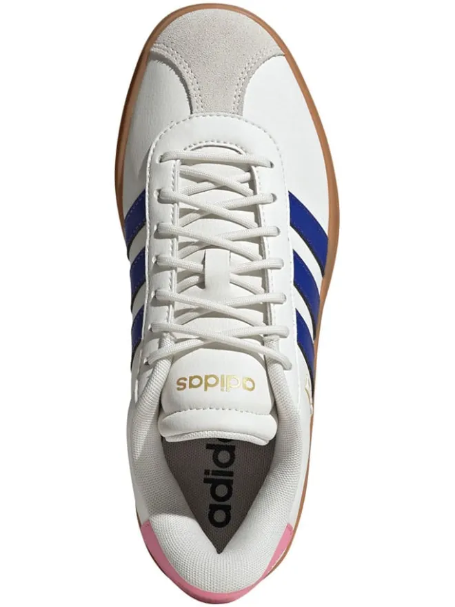 Leder-Sneakers "Court Bold" in Weiß/ Rosa/ Blau>adidas Hot