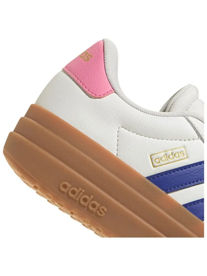 Leder-Sneakers "Court Bold" in Weiß/ Rosa/ Blau>adidas Hot