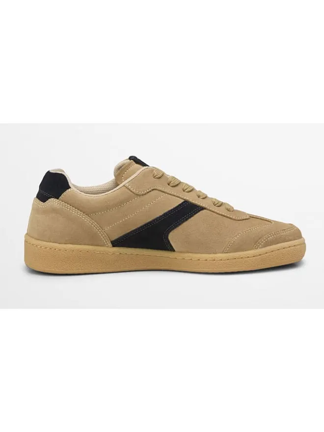 Leder-Sneakers "Court" in Beige/ Schwarz>Marc O'Polo Shoes Clearance