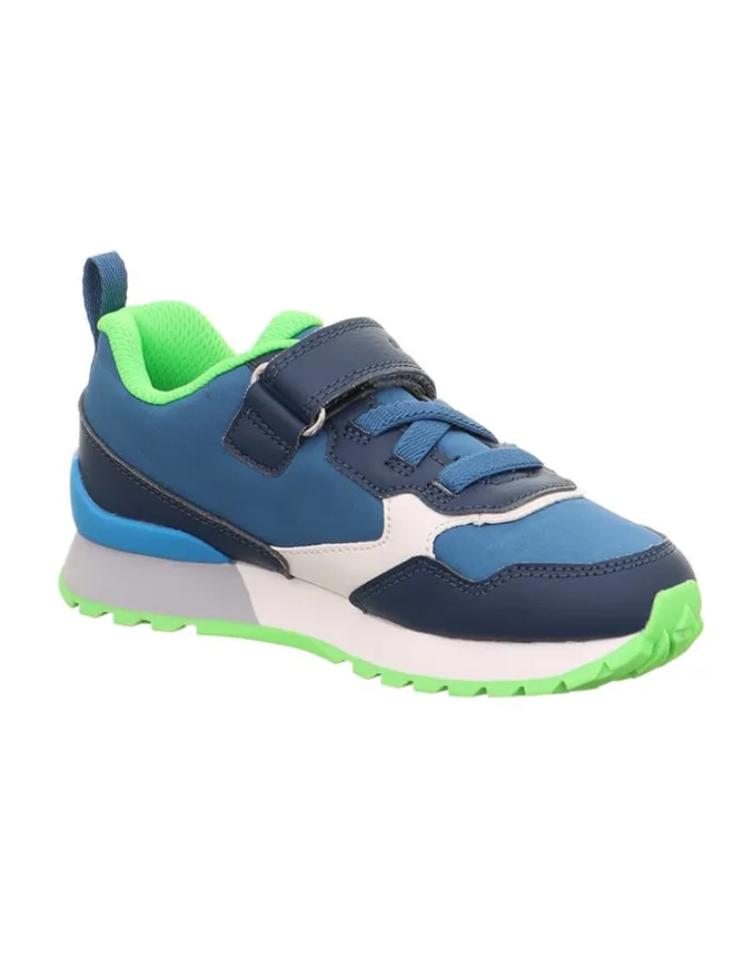 superfit Sneakers·Sneakers Low^Leder-Sneakers "Dash" in Blau/ Weiß/ Grün