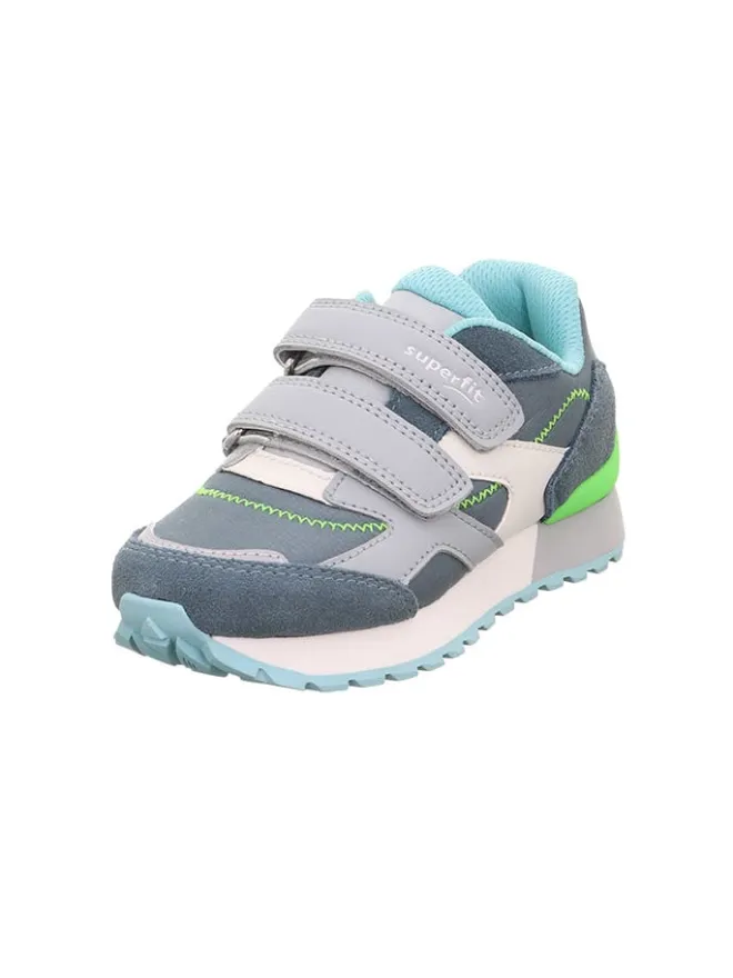 Leder-Sneakers "Dash" in Dunkelblau/ Hellblau/ Weiß>superfit Best
