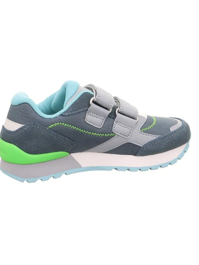 Leder-Sneakers "Dash" in Dunkelblau/ Hellblau/ Weiß>superfit Best