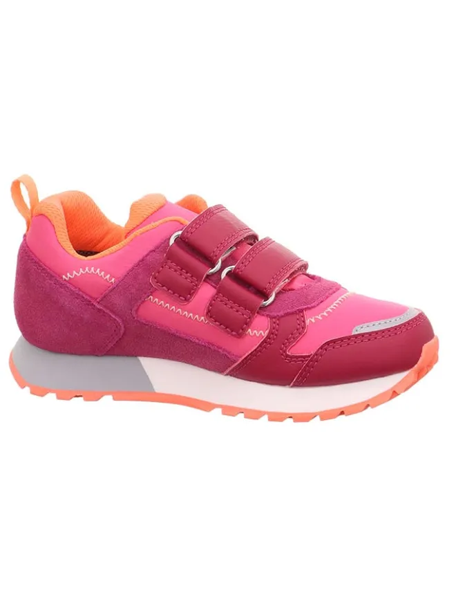 superfit Sneakers·Sneakers Low^Leder-Sneakers "Dash" in Pink/ Orange/ Rot