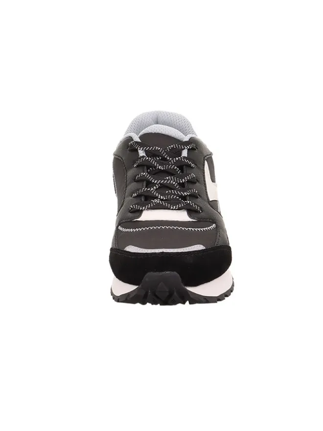 Leder-Sneakers "Dash" in Schwarz/ Weiß/ Grau>superfit Hot