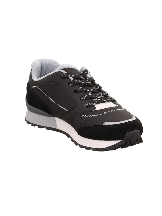 Leder-Sneakers "Dash" in Schwarz/ Weiß/ Grau>superfit Hot