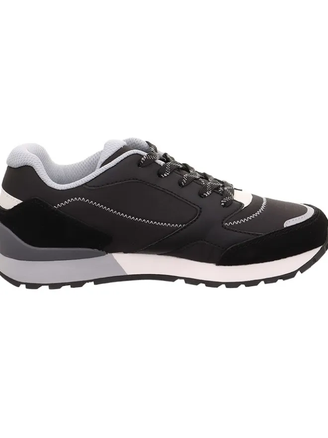 Leder-Sneakers "Dash" in Schwarz/ Weiß/ Grau>superfit Hot