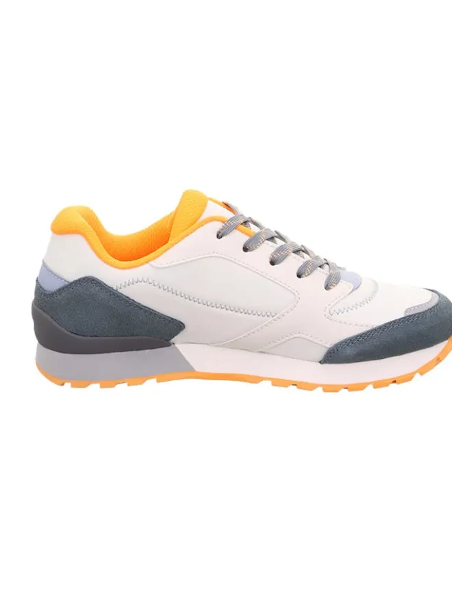 superfit Sneakers·Sneakers Low^Leder-Sneakers "Dash" in Weiß/ Orange/ Dunkelblau
