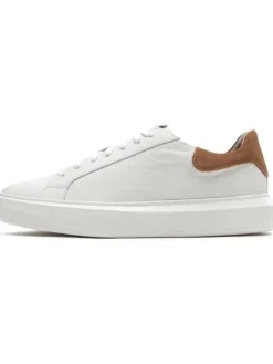 Geox Sneakers^Leder-Sneakers "Deiven" in Weiß/ Braun