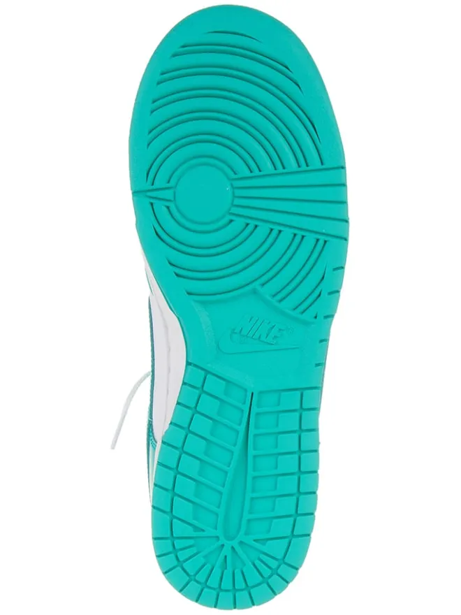 Leder-Sneakers "Dunk Low" in Türkis/ Weiß>Nike New