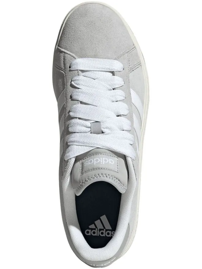 adidas Sneakers^Leder-Sneakers "Grand Court Base" in Grau/ Weiß