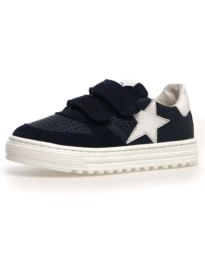 Leder-Sneakers "Hess" in Dunkelblau>Naturino