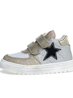 Naturino Sneakers·Sneakers High^Leder-Sneakers "Hess" in Gold/ Silber