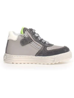Leder-Sneakers "Hess" in Grau/ Anthrazit>Naturino Hot
