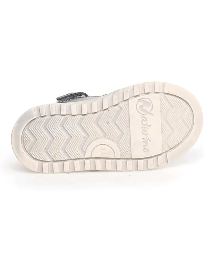 Leder-Sneakers "Hess" in Grau/ Anthrazit>Naturino Hot
