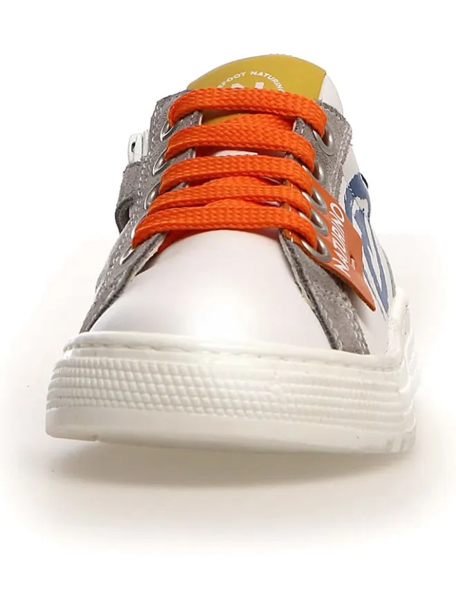 Leder-Sneakers "Hess" in Weiß/ Bunt>Naturino Hot