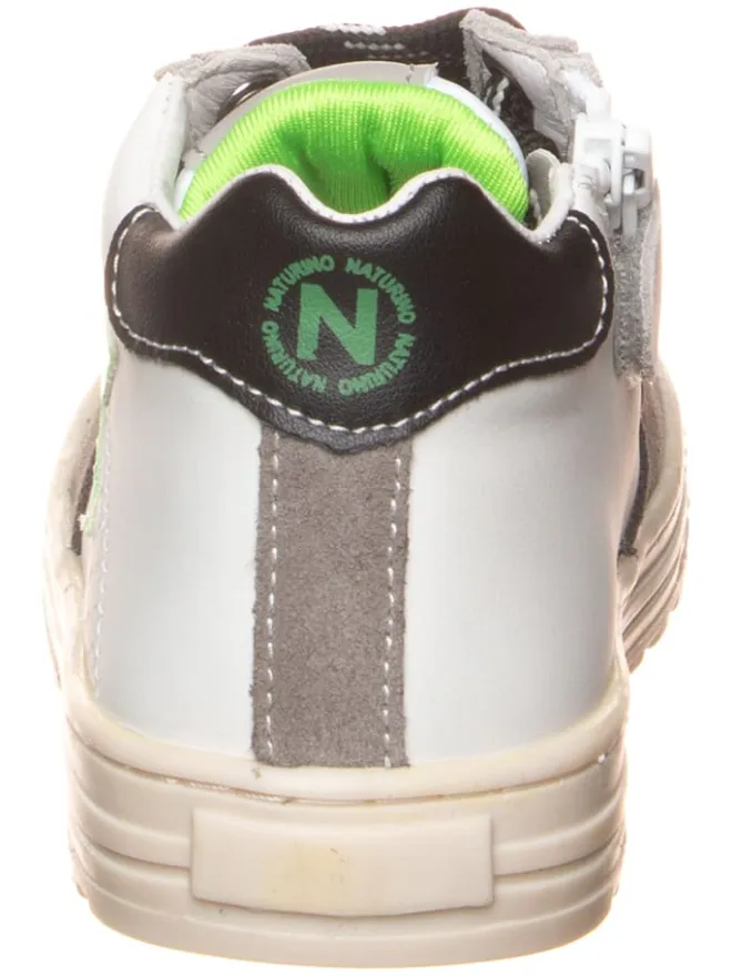 Naturino Sneakers·Sneakers High^Leder-Sneakers "Hess" in Weiß/ Grau
