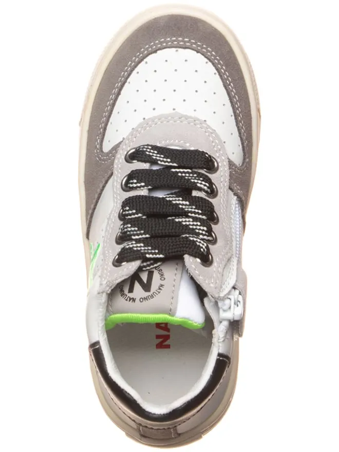 Naturino Sneakers·Sneakers High^Leder-Sneakers "Hess" in Weiß/ Grau