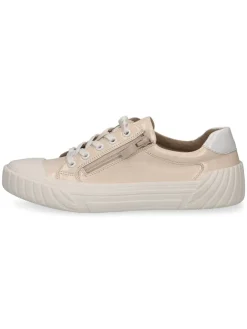 Caprice Schnürschuhe^Leder-Sneakers in Beige