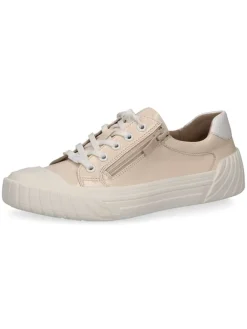Caprice Schnürschuhe^Leder-Sneakers in Beige